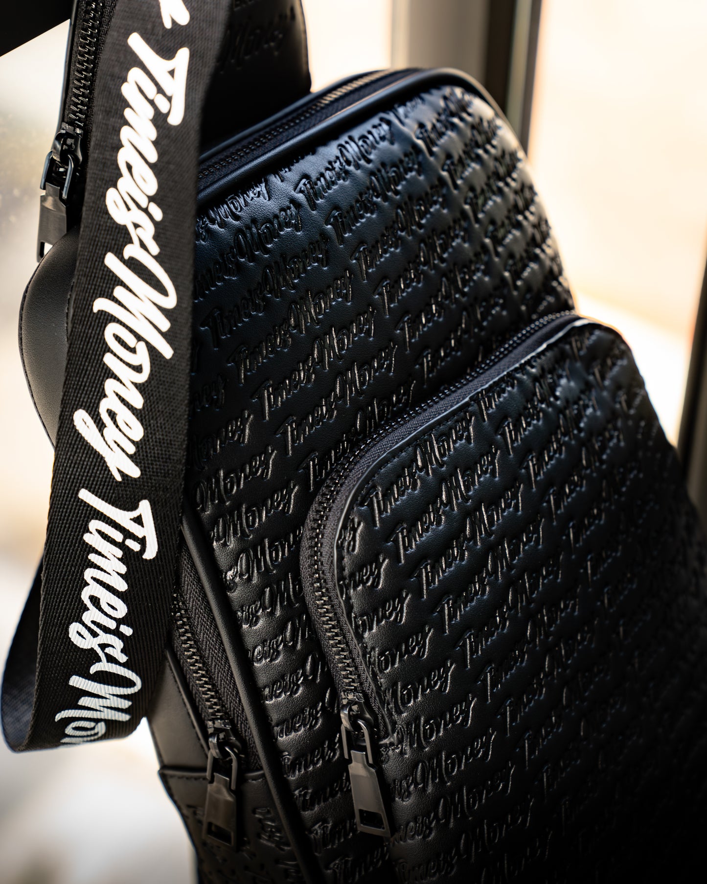 TIMEI$MONEY LEATHER SIDE BAGS