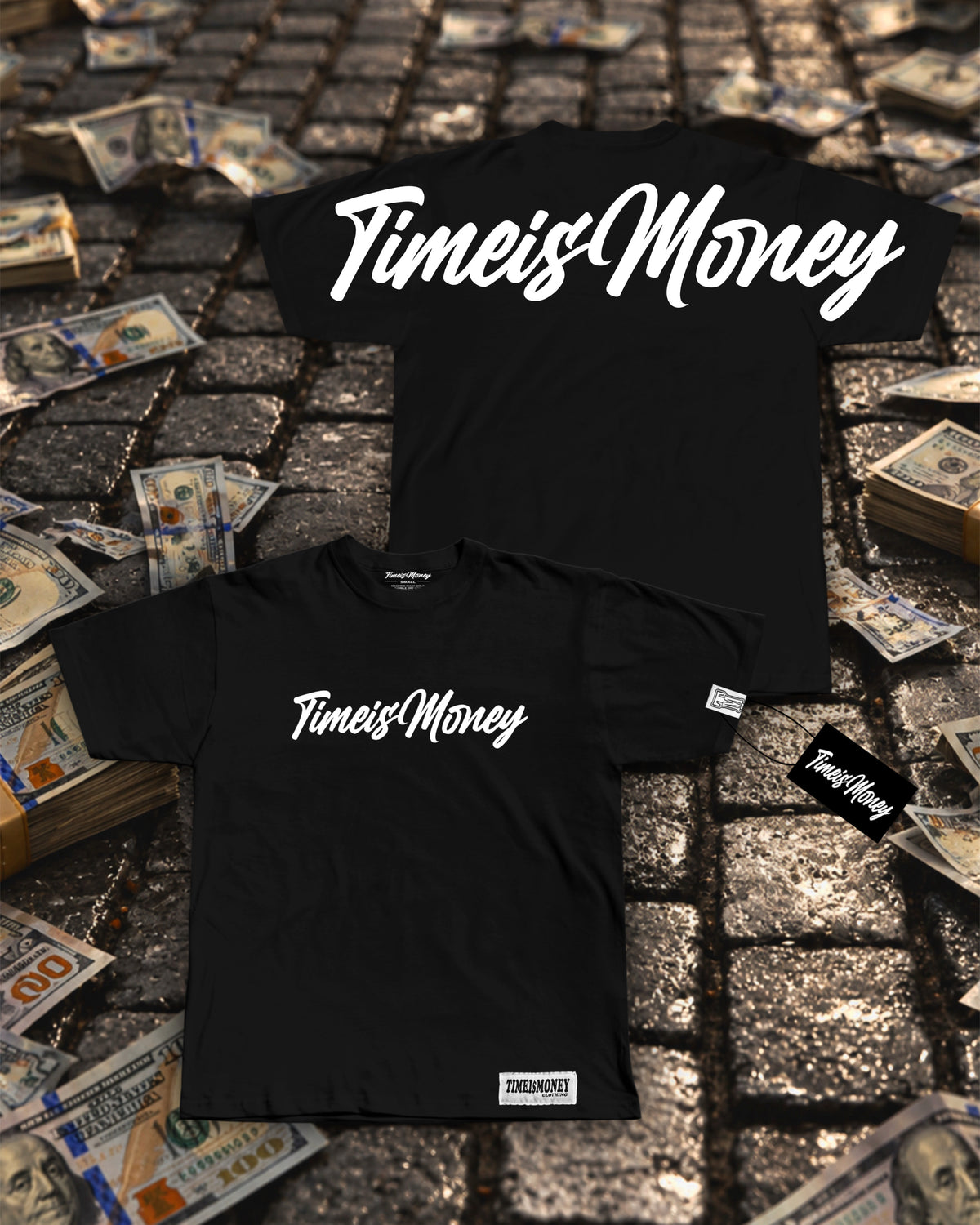 BLACK HEAVYWEIGHT TIMEI$MONEY TEE