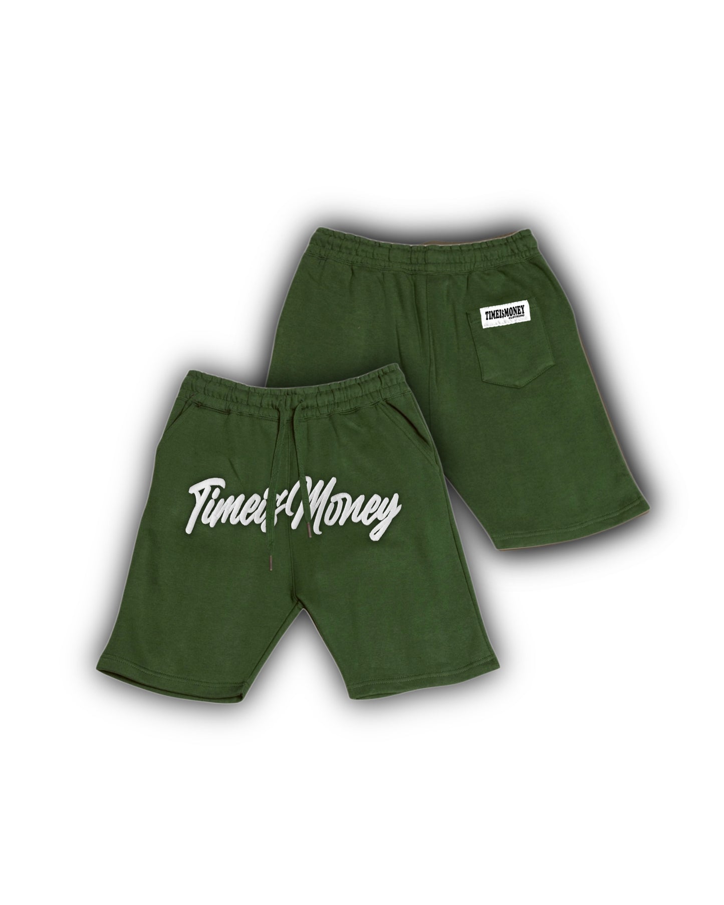 TIMEI$MONEY STITCHED SHORTS(GREEN)