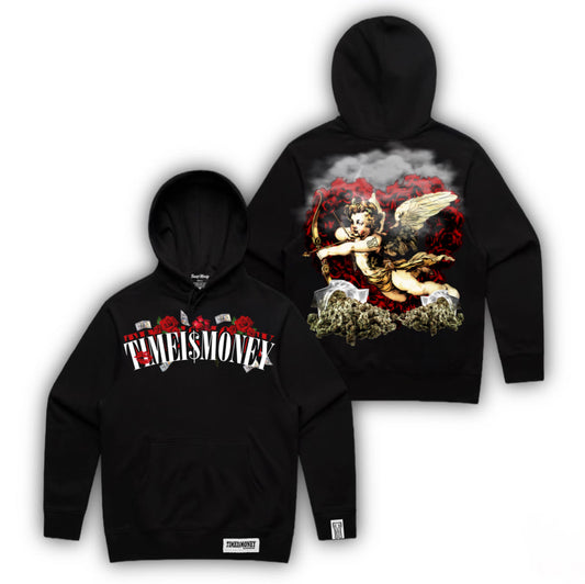 🏆TIMEI$MONEY VALENTINES❤️      BLACK CUPID HOODIES