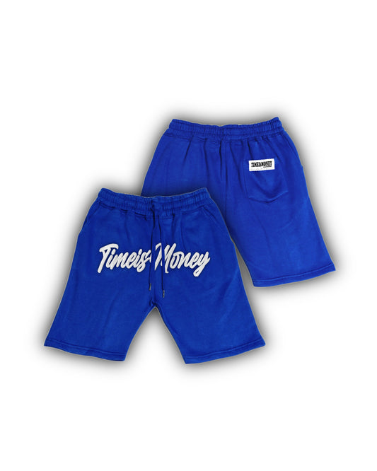 TIMEI$MONEY STITCHED SHORTS(BLUE)