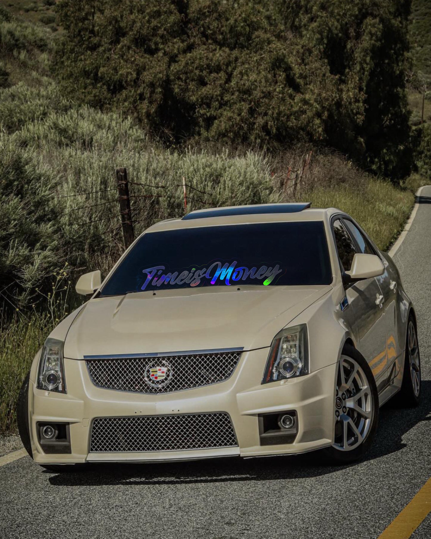 TIMEI$MONEY NEW REFLECTIVE CAR BANNERS