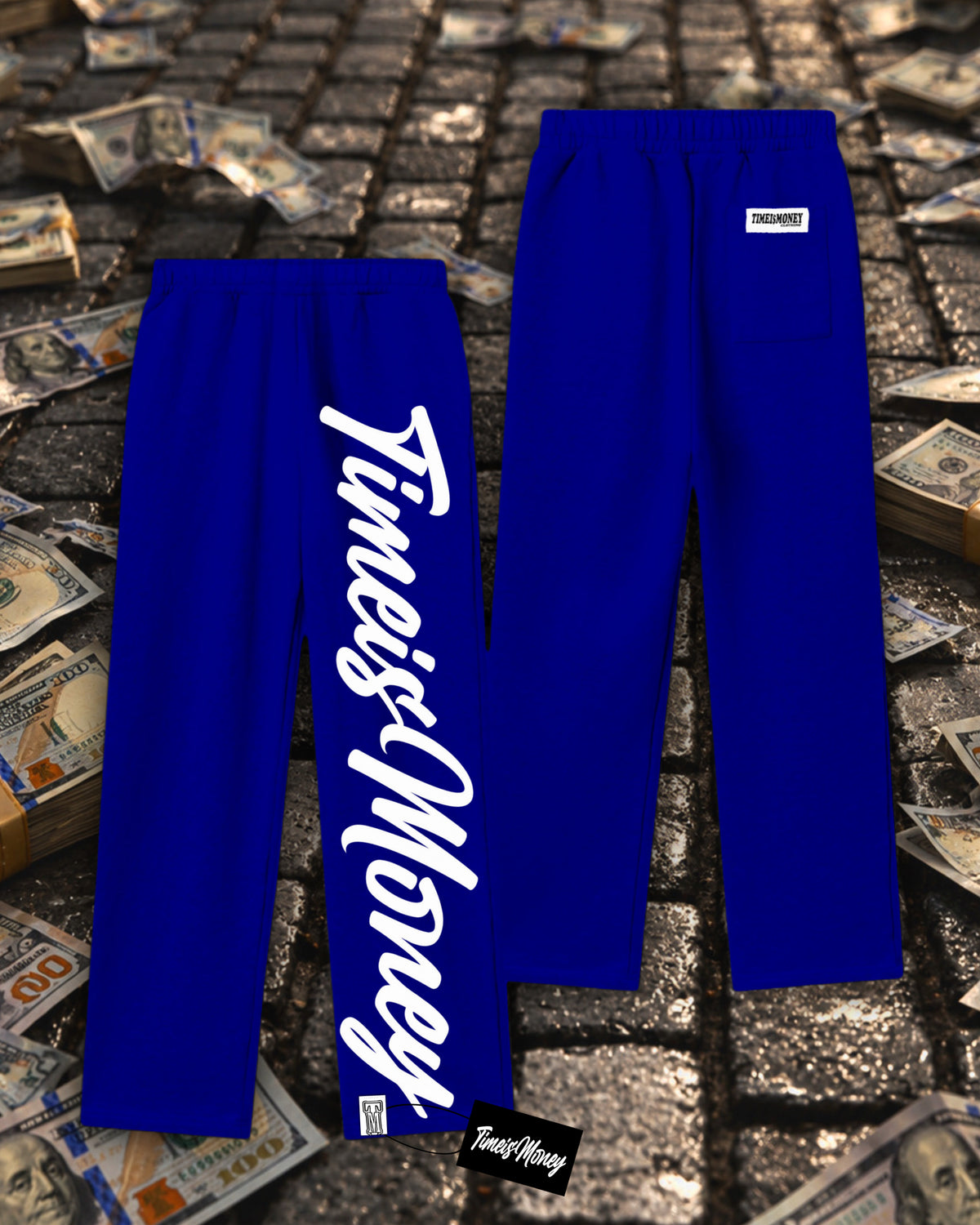 BLUE TIMEI$MONEY SWEATPANTS