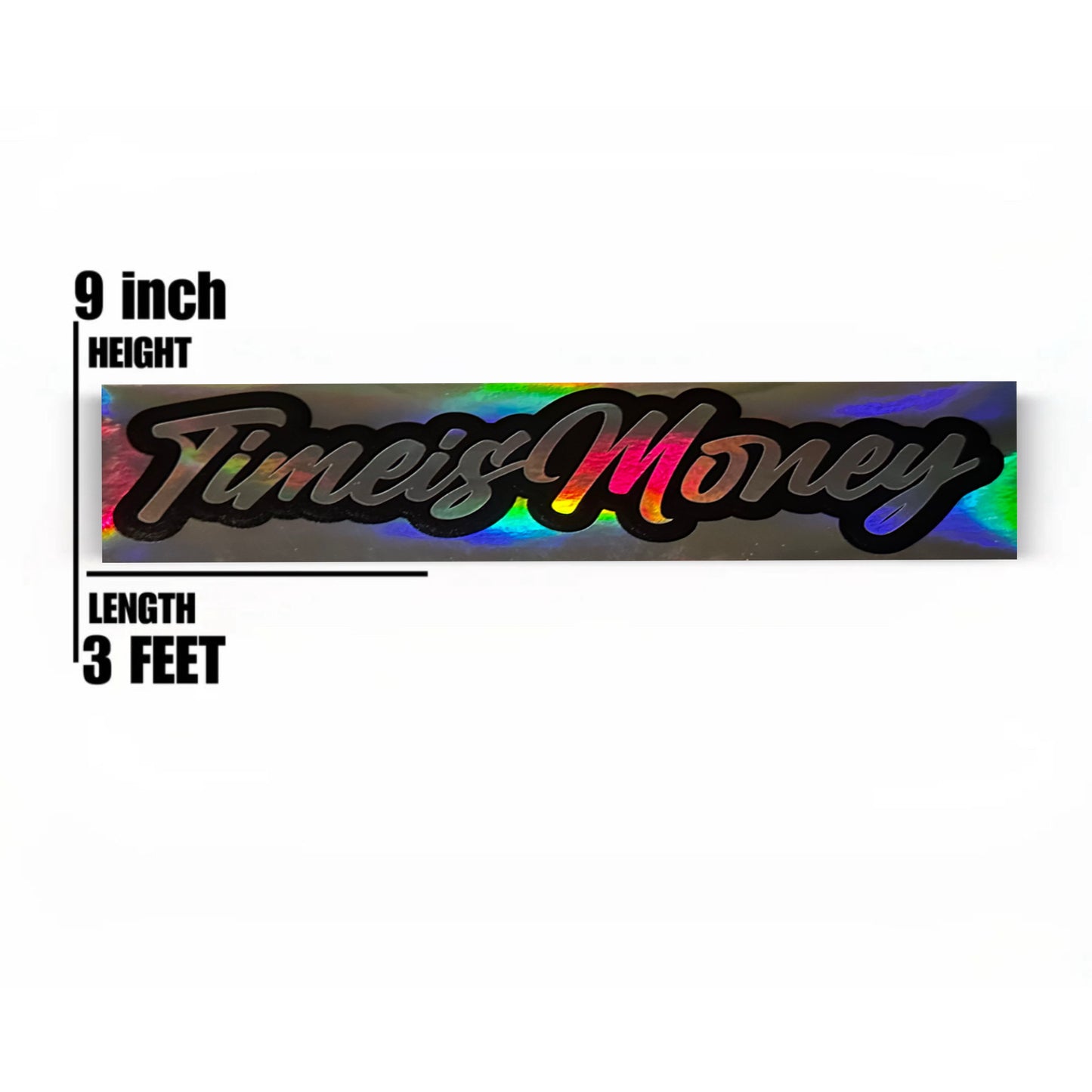 TIMEI$MONEY NEW REFLECTIVE CAR BANNERS