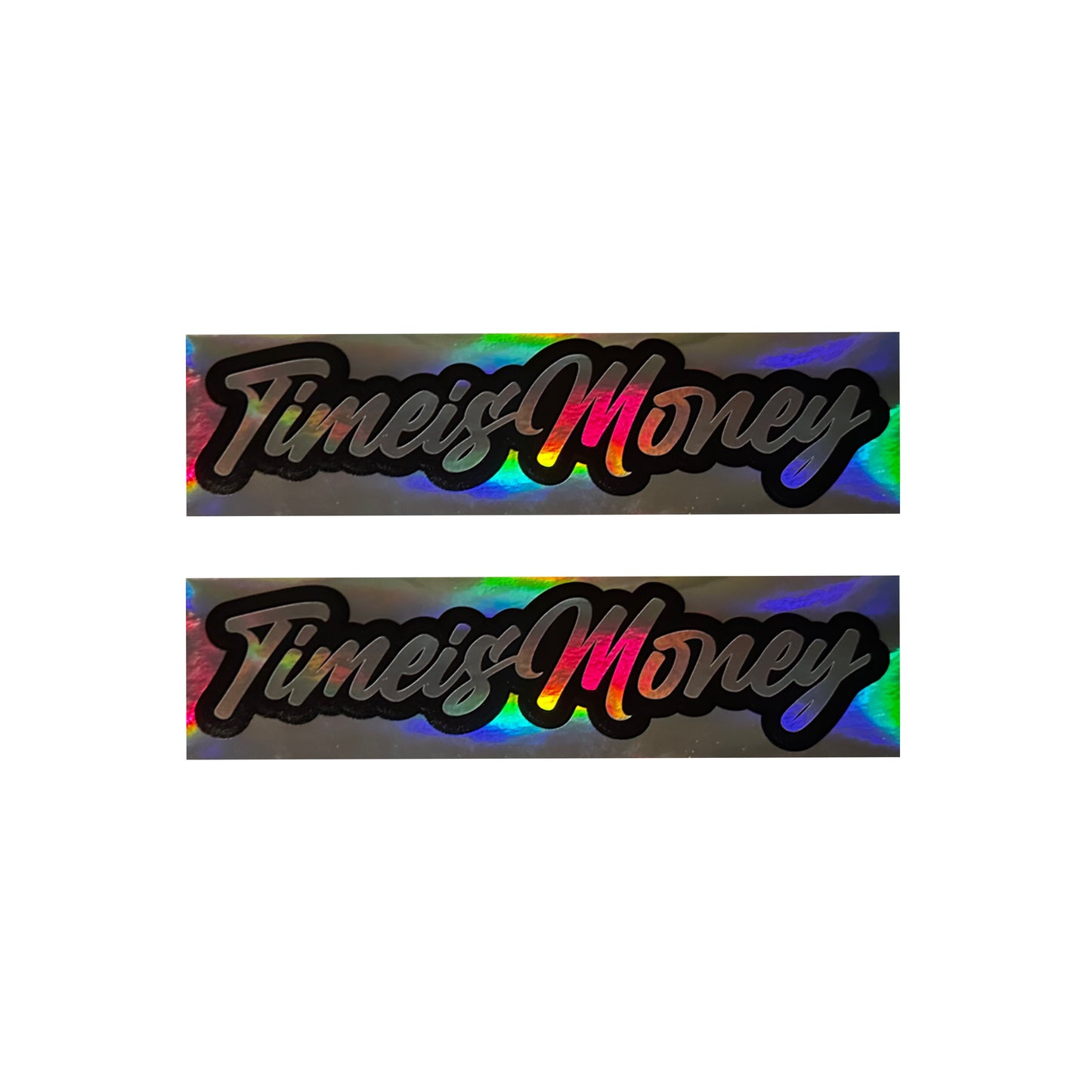 TIMEI$MONEY NEW REFLECTIVE DECALS PACK OF 2