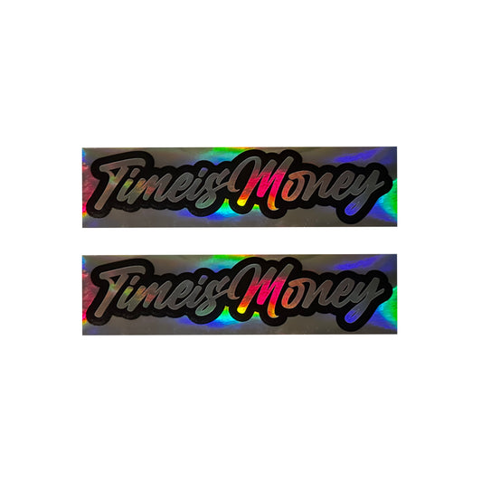 TIMEI$MONEY NEW REFLECTIVE DECALS PACK OF 2
