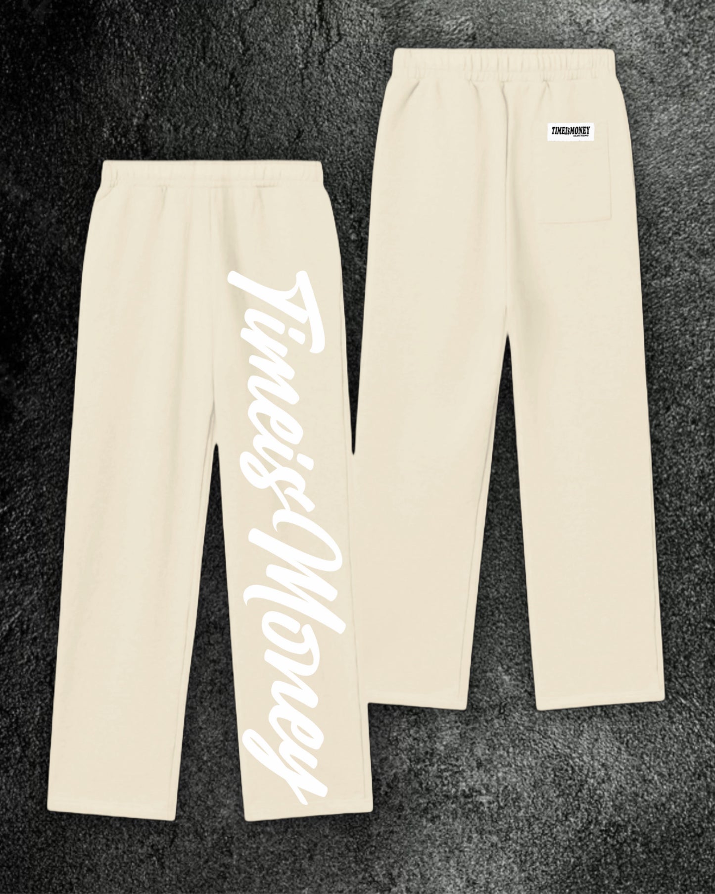 TIMEI$MONEY SWEAT PANTS “DUST BROWN”