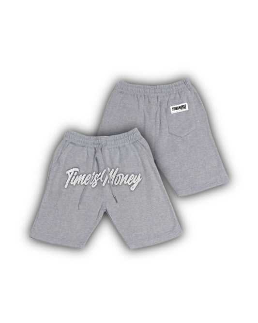 TIMEI$MONEY STITCHED SHORTS(GREY)